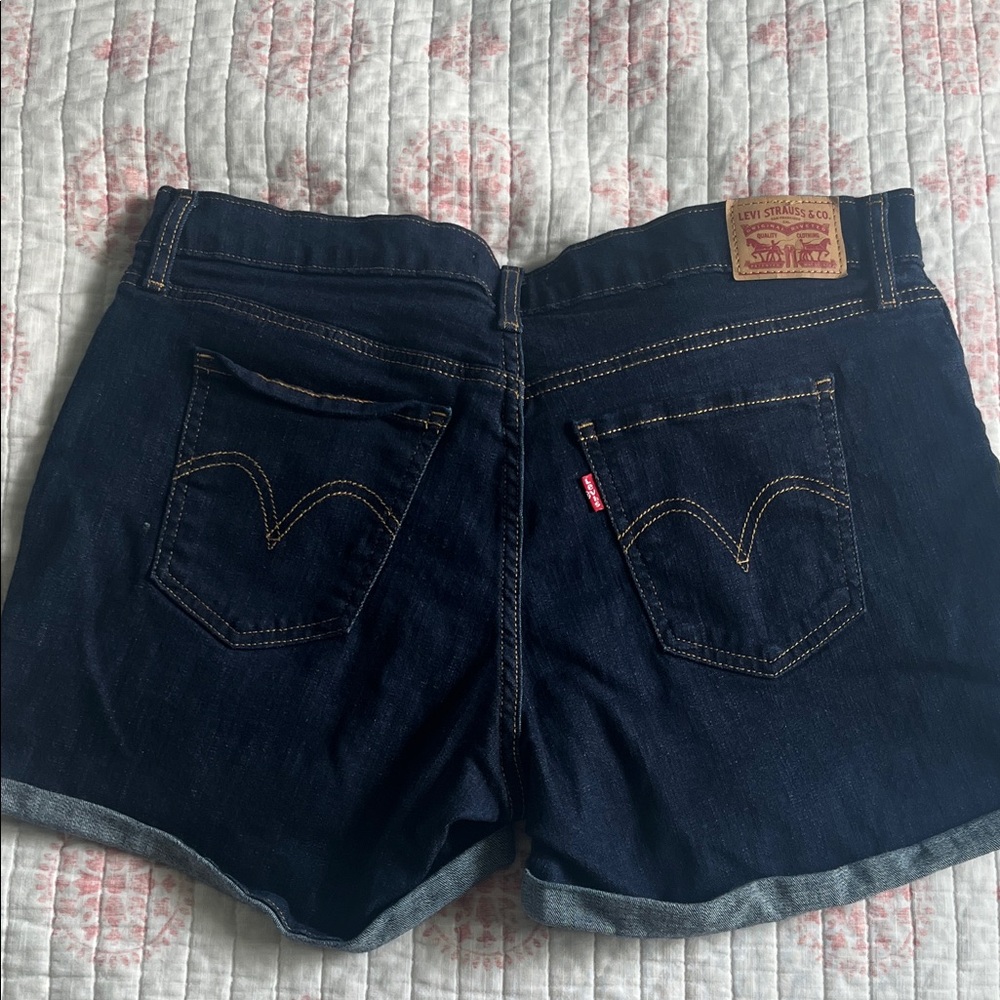 Levi's Women's Deep Indigo Jean Shorts